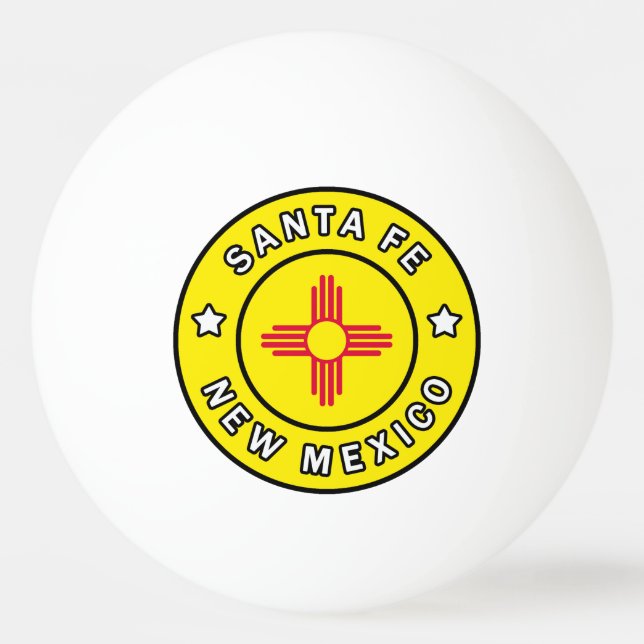 Santa Fe New Mexico Tischtennisball (Vorderseite)
