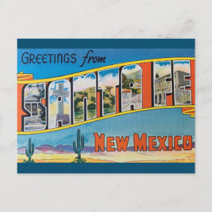 Santa Fe, New Mexico Vintag Art Postcard Postkarte