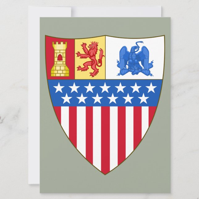 Santa Fe, New Mexico (Wappen) Karte (Vorderseite)