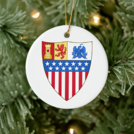 Santa Fe, New Mexico (Wappen) Keramik Ornament