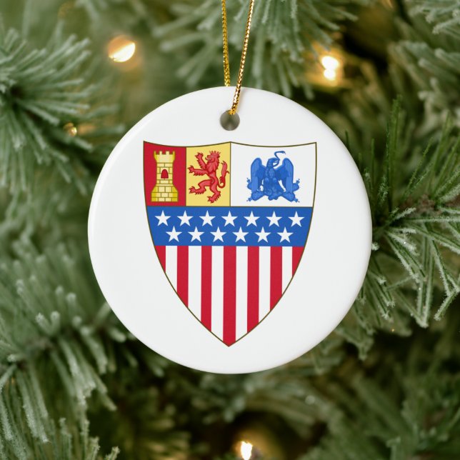 Santa Fe, New Mexico (Wappen) Keramik Ornament (Baum)