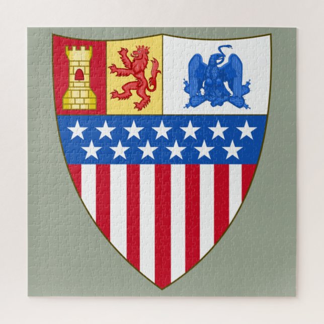 Santa Fe, New Mexico (Wappen) Puzzle (Vertikal)