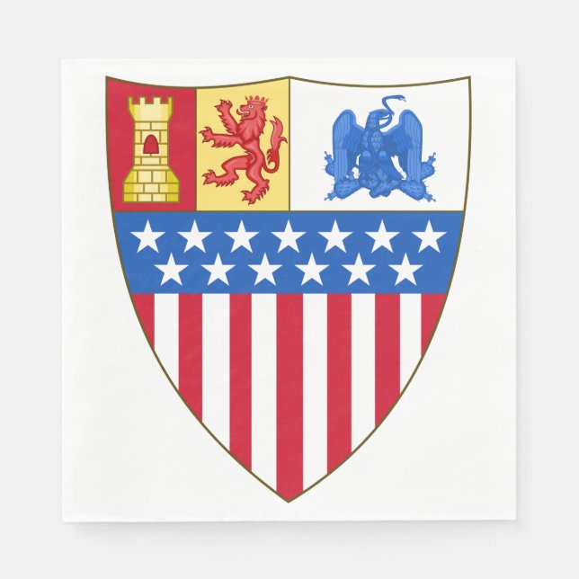 Santa Fe, New Mexico (Wappen) Serviette (Vorderseite)