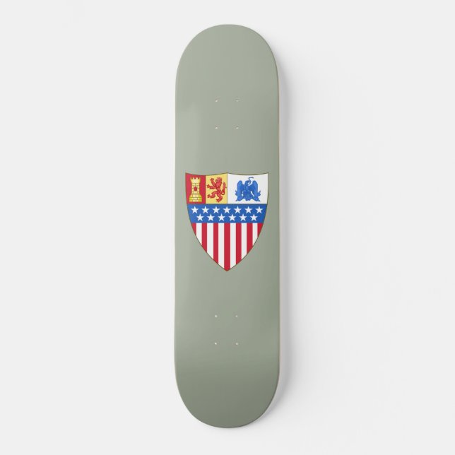 Santa Fe, New Mexico (Wappen) Skateboard (Vorderseite)