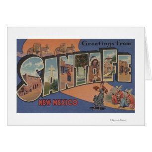 Santa Fe, New Mexiko - große Buchstabe-Szenen