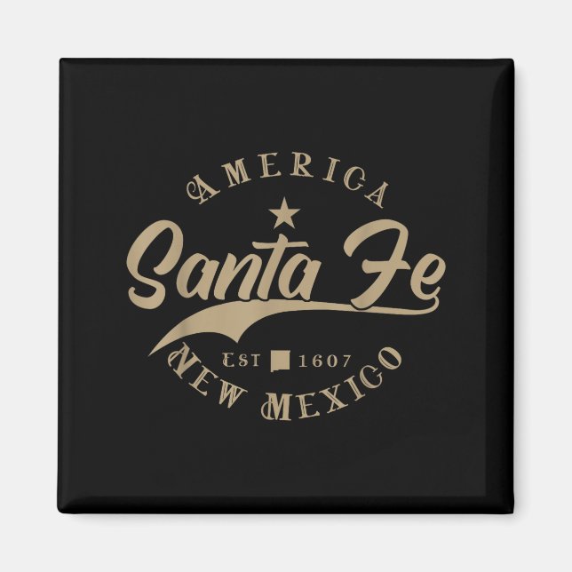 Santa Fe Nm _ New Mexico  Magnet (Vorne)
