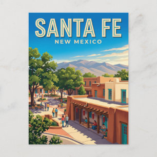 Santa Fe Plaza New Mexico Postkarte