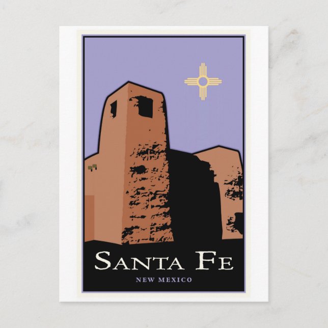 Santa Fe Postkarte (Vorderseite)