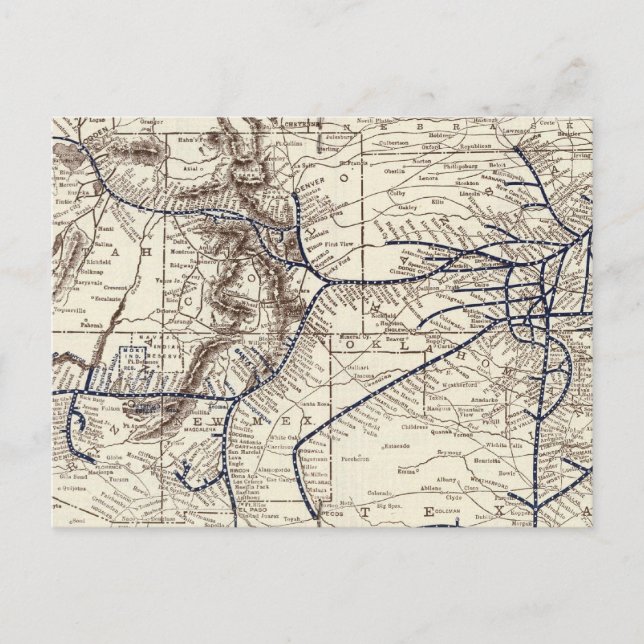 Santa Fe Postkarte (Vorderseite)