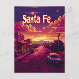 Santa Fe Reise-Werbung Postkarte