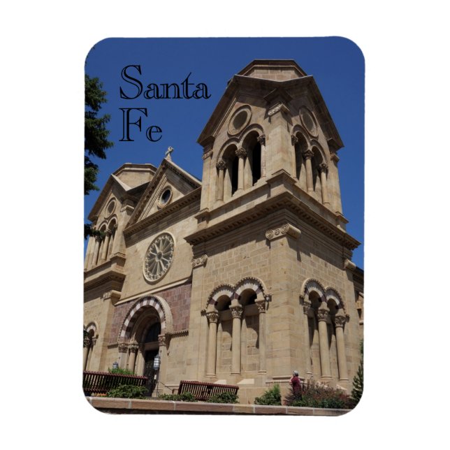 Santa Fe St Francis Cathedral Magnet (Vertikal)