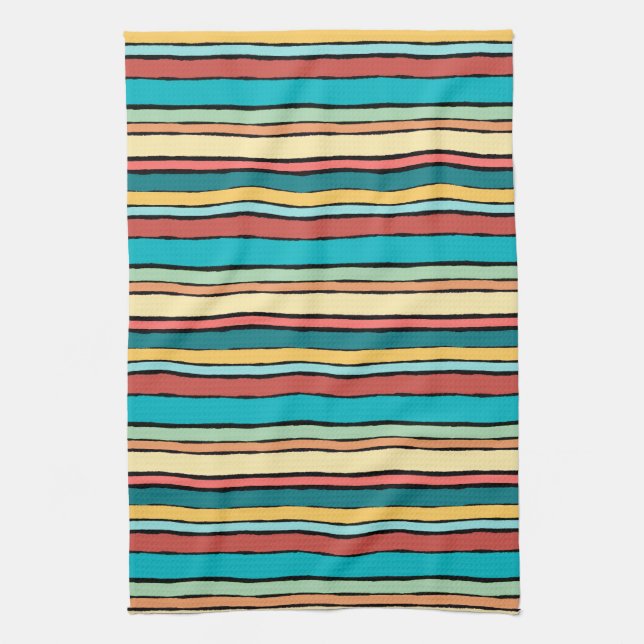 Santa Fe Stripe Küchentuch 16" x 24" (Vertikal)