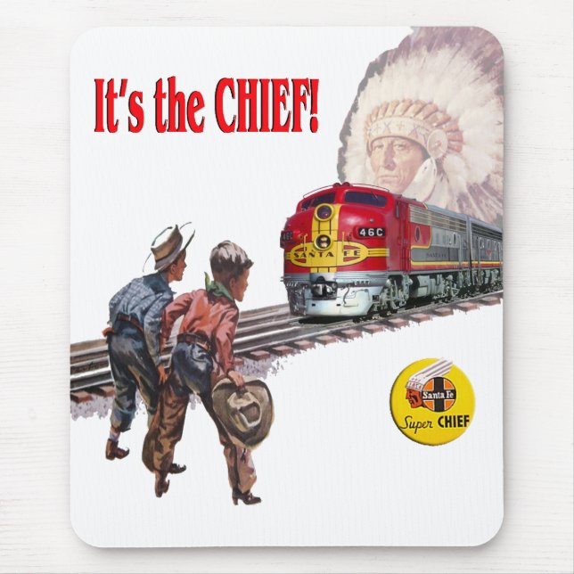 Santa Fe Super Chief Train Mauspad (Vorne)