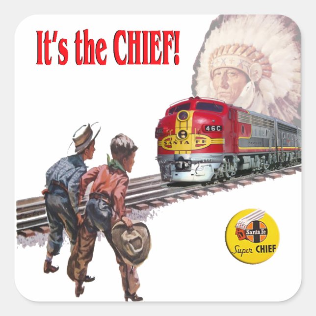 Santa Fe Super Chief Train Stickers (Vorderseite)