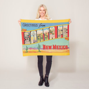 Santa Fe Vintag Fleecedecke
