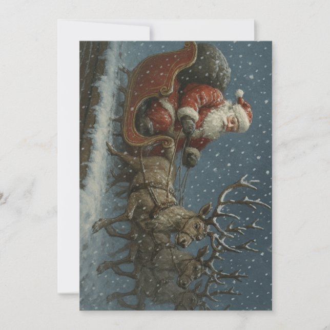 Santa Feiertagskarte (Vorderseite)