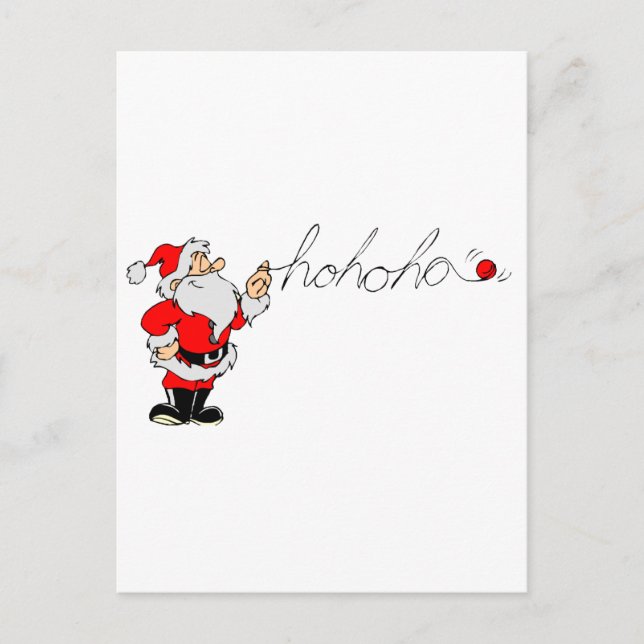 Santa Feiertagspostkarte (Vorderseite)