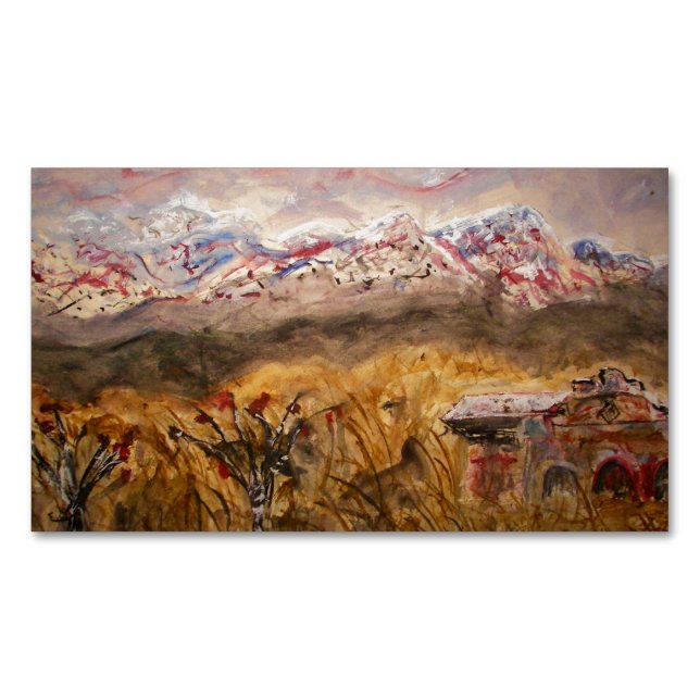 Santa- FeNew Mexiko Magnetische Visitenkarte (Vorderseite)