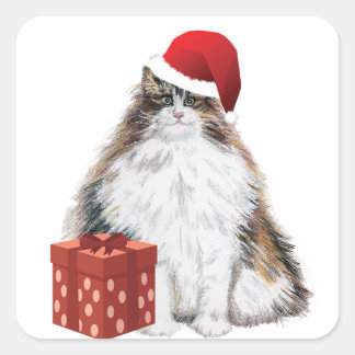 Santa Fergus Stickers