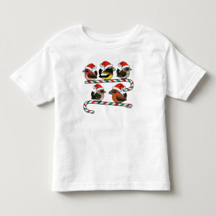 Santa Finches Kleinkind T-shirt