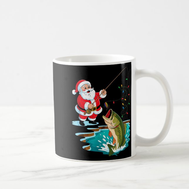 Santa Fishing Lure B Fish Christmas Pajamas Boy To Kaffeetasse (Rechts)