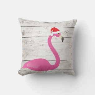 Santa Flamingo Beach Zeichen Außengebirge Kissen