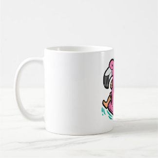 Santa Flamingo Floatie Funny Christmas In July Sum Kaffeetasse