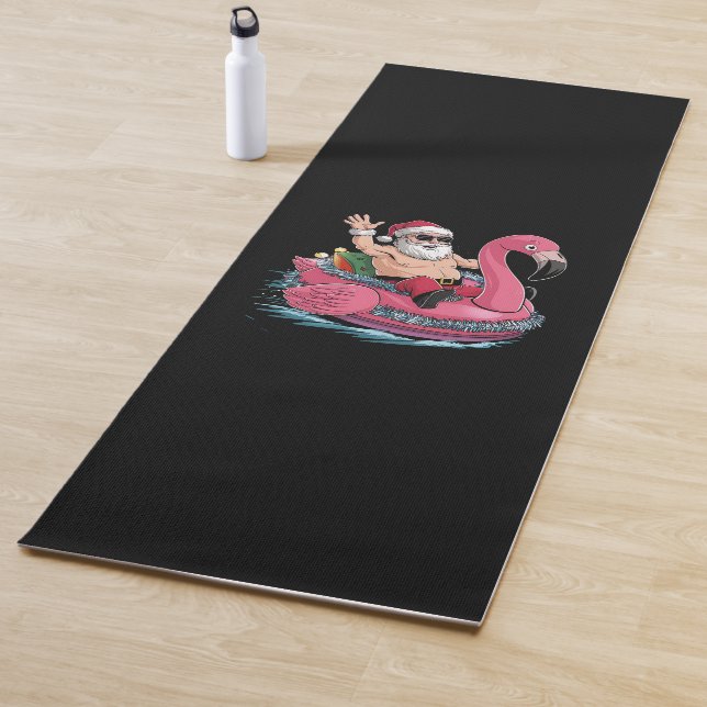 Santa Flamingo Floatie Weihnachten im Juli Sommer Yogamatte (Beispiel)