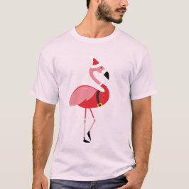 Santa Flamingo Fun Weihnachten T-Shirt