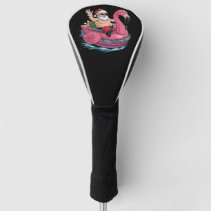 Santa-Flamingo-Schwimmhilfe-Weihnachten-im-Juli-So Golf Headcover