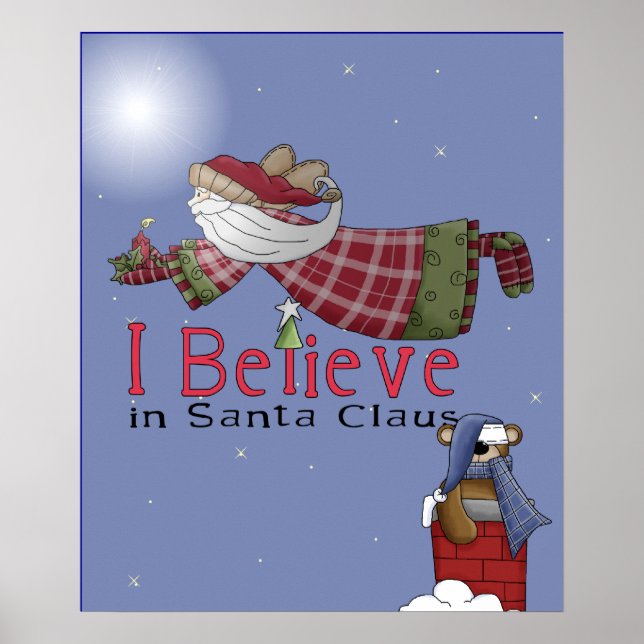 Santa Flies Poster (Vorne)