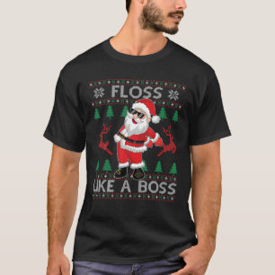 Santa Floss wie ein Boss Weihnachtsjunge Kinder We T-Shirt