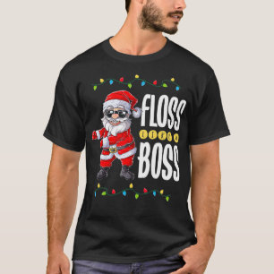 Santa Floss wie ein Boss Weihnachtsjunge Kinder We T-Shirt