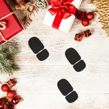 Santa Footprints Floor Decal