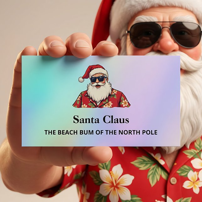 Santa for Hire Funny Telefonnummerkarte (Santa for Hire Cards)