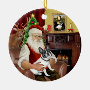 Santa-Französische BD (BW14) Keramik Ornament