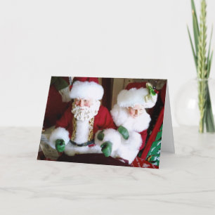 SANTA/FRAU CLAUS SAY MERRY CHRISTMAS FEIERTAGSKARTE