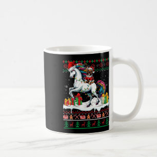Santa French Bulldog Riding Unicorn Weihnachten Sc Kaffeetasse