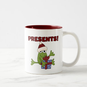 Santa Frog Tshirts und Geschenke Zweifarbige Tasse