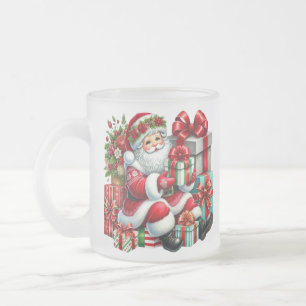Santa-Frosted-Coffee-Mug Mattglastasse