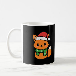 Santa Fuchs mit Schal Kaffeetasse