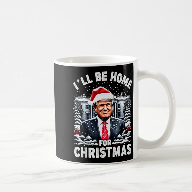 Santa Funny Xmas Pajamas I'll Be Home For Christma Kaffeetasse (Rechts)