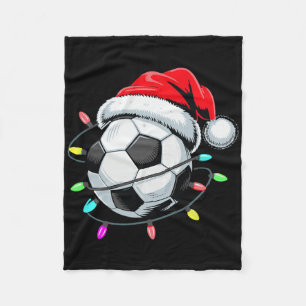 Santa Fußball-Byll-Weihnachtslichter Kinder Jungen Fleecedecke