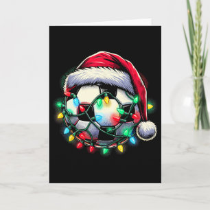 Santa Fußball Ll Weihnachten Karte