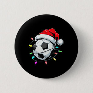 Santa Fußball Ll Weihnachtslichter Kinder Jungen F Button
