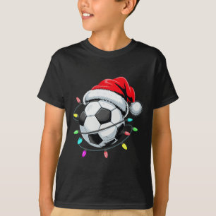 Santa Fußball Ll Weihnachtslichter Kinder Jungen F T-Shirt