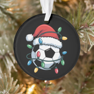 Santa Fußball Sport Weihnachten Fußballspieler Ornament