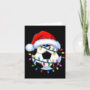 Santa Fußball Weihnachten Fußball  Karte