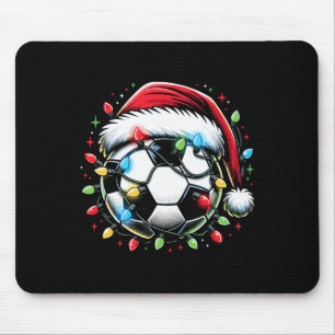 Santa Fußball Weihnachtsliebhaber Weihnachten Mousepad