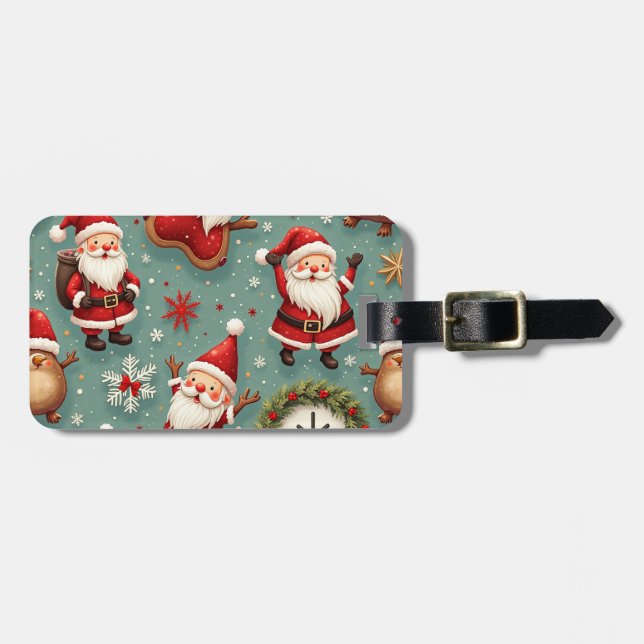 Santa Gepäckanhänger (Vorderseite horizontal)